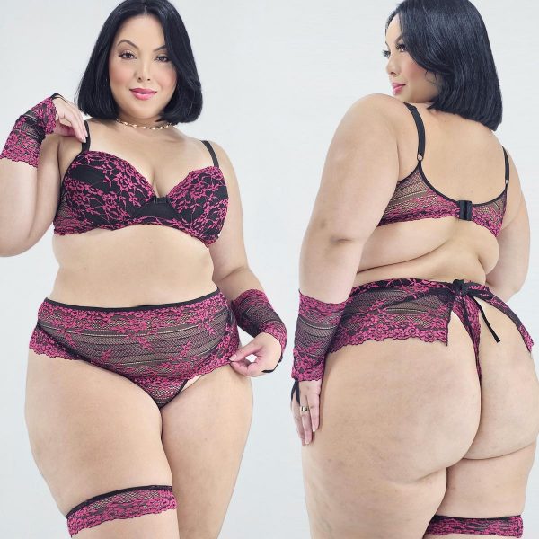 Conjunto Lingerie Plus Size Scarlet - Image 4