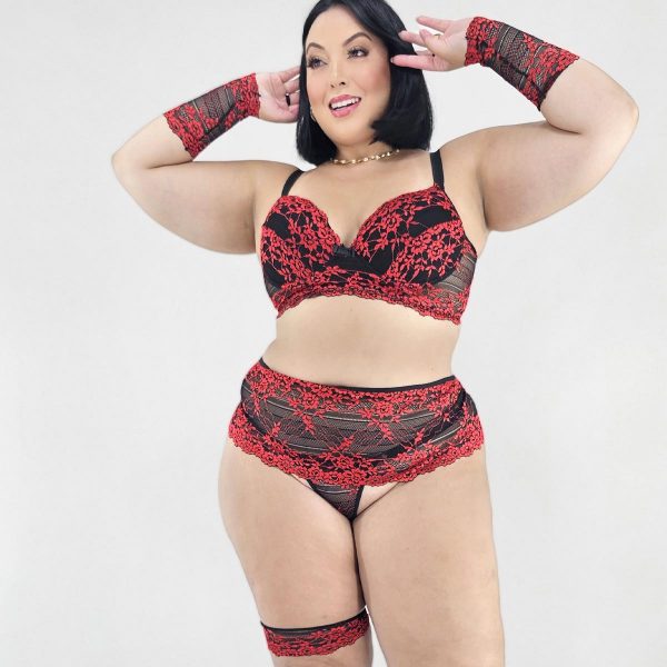 Conjunto Lingerie Plus Size Scarlet - Image 3