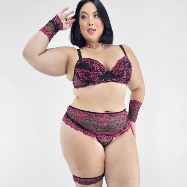 Conjunto Lingerie Plus Size Scarlet - Image 6